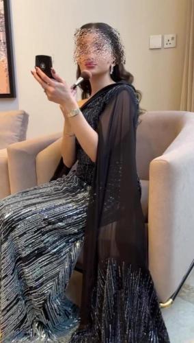فستان سهرة اسود تطريز هاند ميد /Mair Fashion