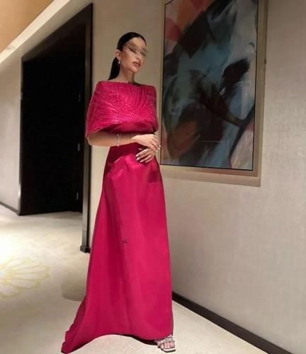 فستان سهرة فوشي ميكادو /Mair Fashion