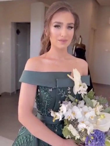 فستان سهره مطرز كمبيوتر /Mair Fashion