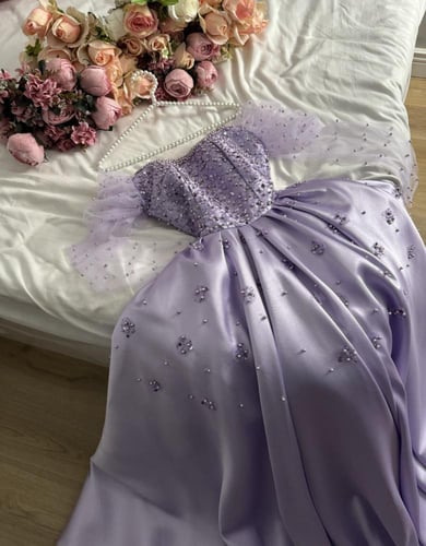 فستان سهرة تب صدر لولو /Mair Fashion