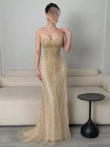 فستان سهرة كلفه خرز راقي من miar fashio