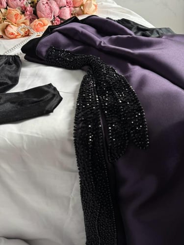 فستان ليلكي سهره ميكادو /Mair Fashion