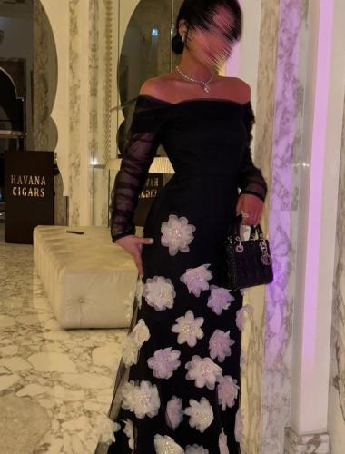 فستان رهف الفاخر بتصميم مميز وانيق من Mair Fashion