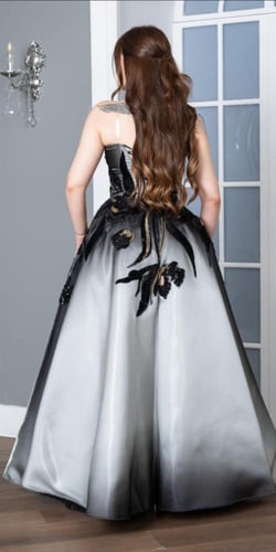 فستان سهره ميكادو مموج من Mair Fashion