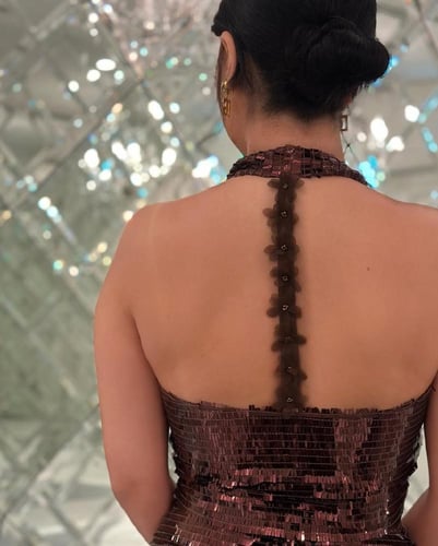 فستان سهره بني ترتر من Mair Fashion