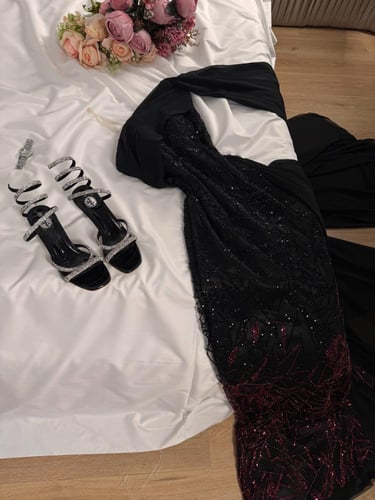 فستان سهره تطريز علا ترتر /Mair Fashion