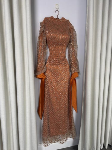 فستان الأميرات البرتقالي من MIARFASHION