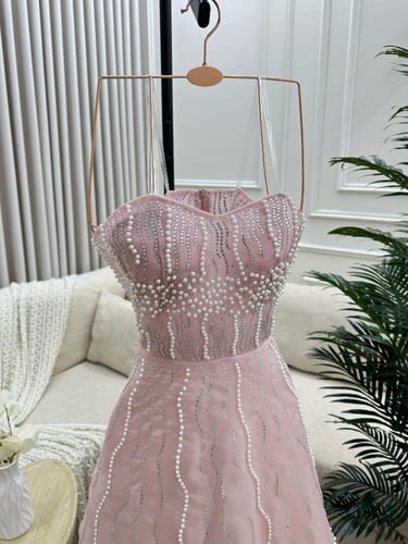 فستان سهرة جازار تطريز لول /Mair Fashion