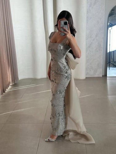 فستان منال الفاخر بتصميم مميز وانيق من Mair Fashio...