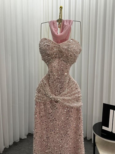 فستان دانتيل شال جورجيت رااقي من Mair Fashion