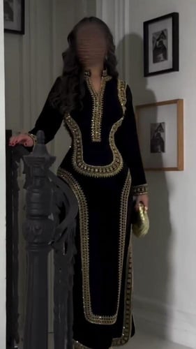 فستان سهره كريب فصوص كرستال فاخر من Miar Fashion