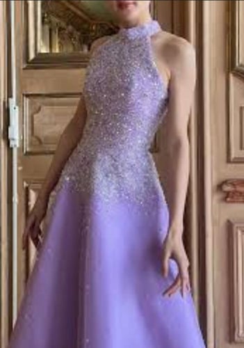 فستان سهره تل تطريز يدوي /Mair Fashion