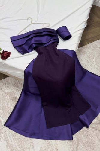 فستان سهرة انيق وراقي