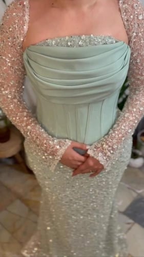 فستان سهره تيفاني بتصميم راقٍ من Miar Fashion