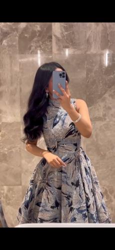 فستان قصير مموج /Mair Fashion