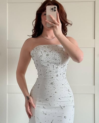 فستان سهره بتصميم راقي وانيق