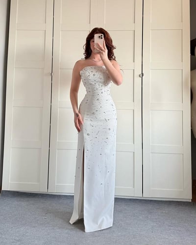 فستان سهره بتصميم راقي وانيق