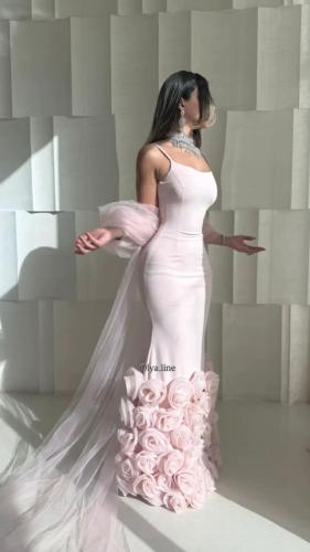 فستان باربي مزين بورد لحمى /Mair Fashion