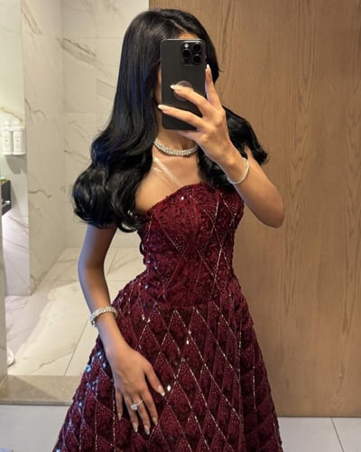 فستان سهره برقندي /Mair Fashion