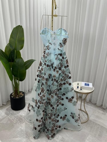 فستان سهره تفته سيلا ترتر مطرز