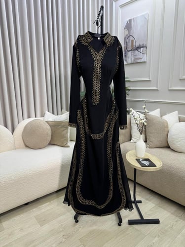 فستان سهره كريب فصوص كرستال فاخر من Miar Fashion