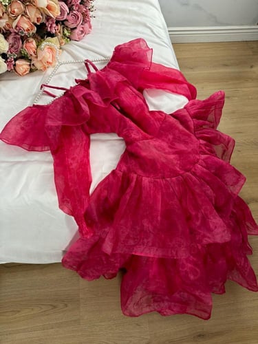 فستان مموج طبقات ميد /Mair Fashion