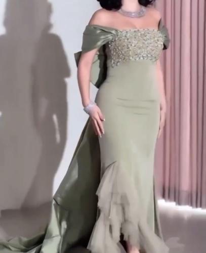 فستان مروه مطرز فااخر / Mair Fashion