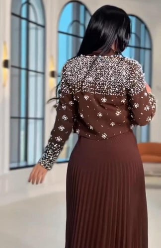 فستان باربي جورجيت تطريز يدوي فاخر من Miar Fashion