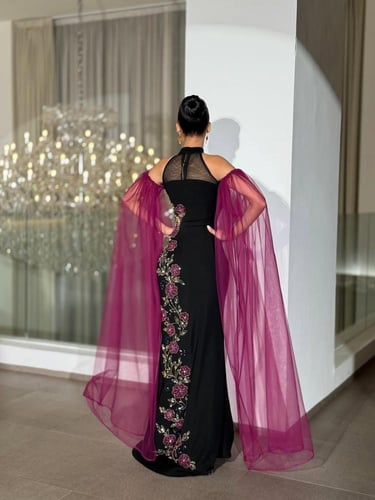 فستان سهره جوخ أنيق بتصميم فاخر من miar fashion