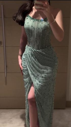 فستان سهره تل خرز لول زركون بتصميم جذاب من Mair Fa...