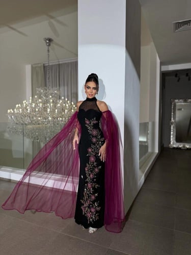 فستان سهره جوخ أنيق بتصميم فاخر من miar fashion