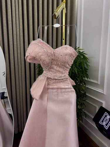 فستان سهره ميكادو كلفه تطريز فاخر / Mair Fashion