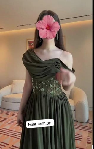 فستان سهرة شيفون جورجيت رائع من miar fashion