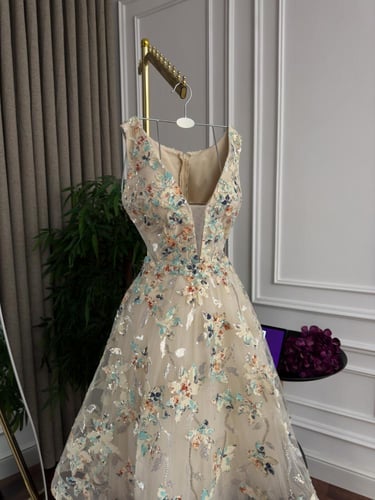 فستان سهره ميد كلفه تطريز رااقي من Mair Fashion