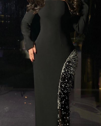 فستان سهره باربي تطريزيدوي /Mair Fashion