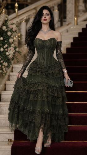 فستان سهره دانتيل تل فاخر منmiar fashion