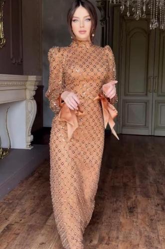 فستان الأميرات البرتقالي من MIARFASHION