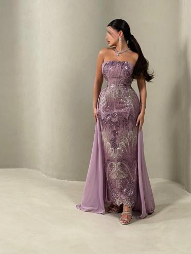 فستان سهره تطريز يدوي /Mair Fashion