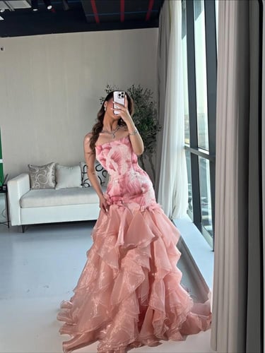 فستان تفته استرتش كلفه سهره جازار من Mair Fashion