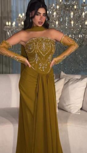 فستان باربي تطريز يدوي جميل من Mair Fashion