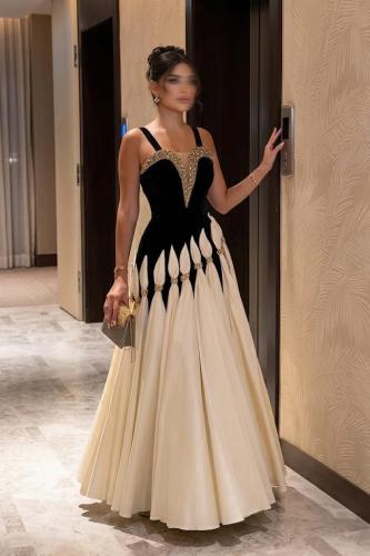 فستان أمل باربي شانطون مع تطريز يدوي فاخر من Miar Fashion