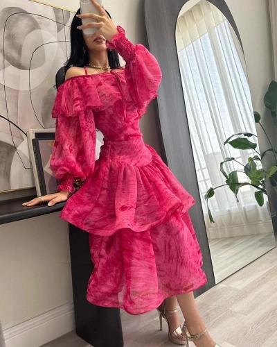 فستان مموج طبقات ميد /Mair Fashion