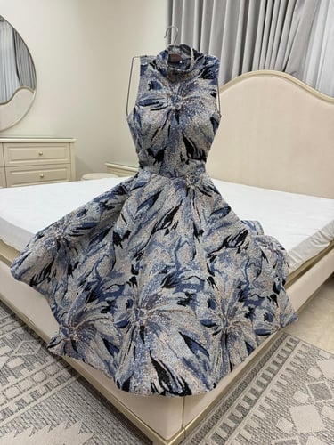 فستان قصير مموج /Mair Fashion