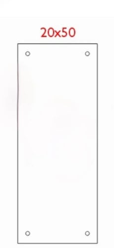 لوحة رقم المنزل أكريليك تصميم رقم 3 – مقاس 50×20 س...