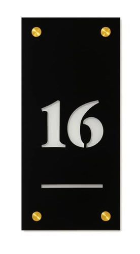 لوحة رقم المنزل أكريليك تصميم رقم 3 – مقاس 50×20 س...