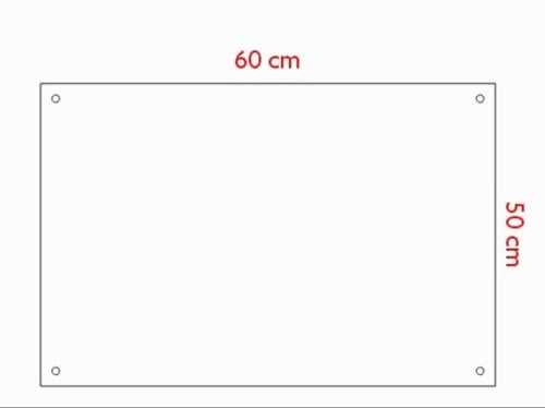 لوحة رقم المنزل أكريليك تصميم رقم 6 – مقاس 50×60 س...