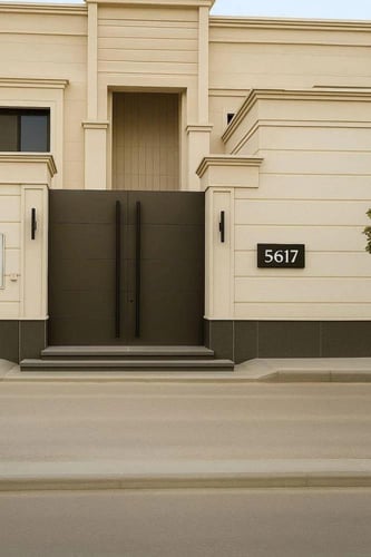 لوحة رقم المنزل أكريليك تصميم رقم 9 – مقاس 50×20 س...