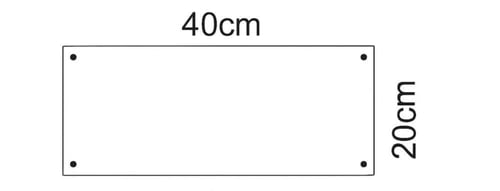 لوحة رقم المنزل أكريليك تصميم رقم 8 – مقاس 40×20 س...