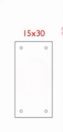 لوحة رقم المنزل أكريليك تصميم رقم 1 – مقاس 30×15 س...