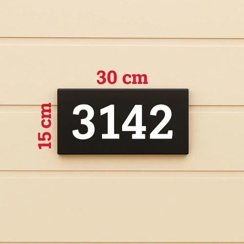 لوحة رقم المنزل أكريليك تصميم رقم 7 – مقاس 15×30 س...